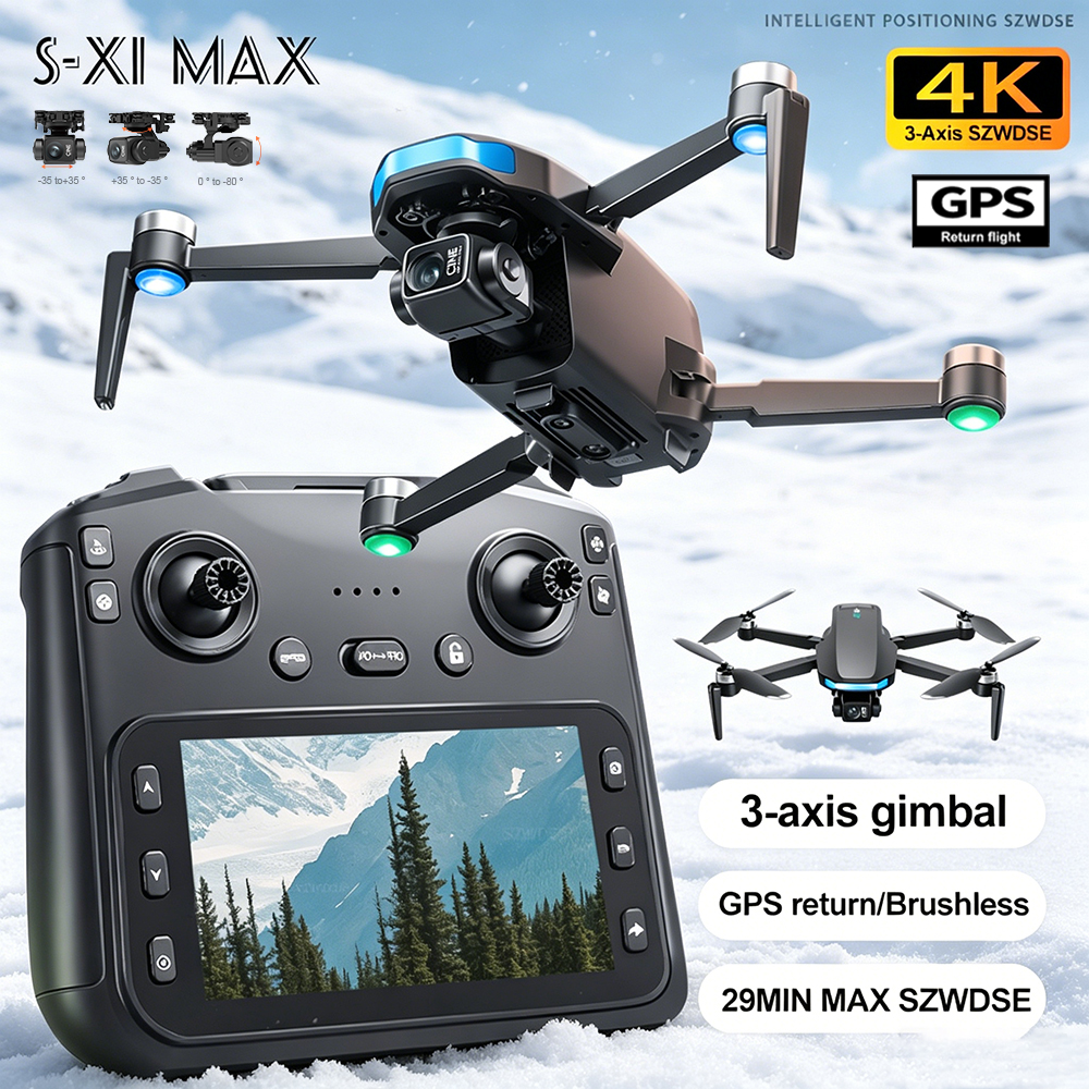 Drone Gimbal Mount - New S-X1 MAX Drone GPS 8K