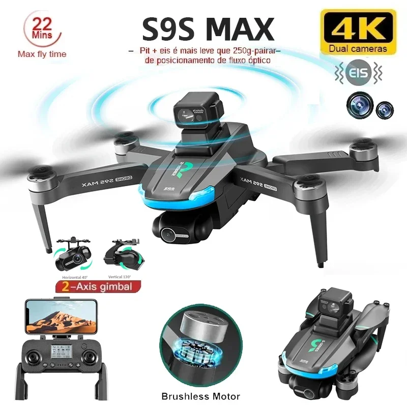 NEW S9S MAX MINI Drone 4K 2-Ax - Drone Gimbal 2 Axis reseña y precio