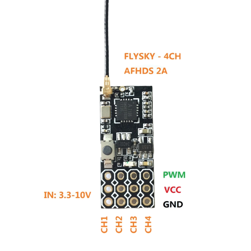 Flysky FS2A Mini Receiver 4CH  - Drone Gimbal Controller reseña y precio