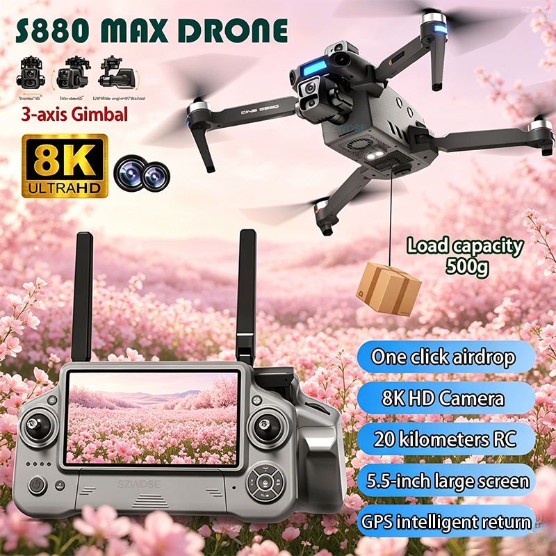 2026 New 8K Dual Camera Drone  - Drone Gimbal Mount reseña y precio