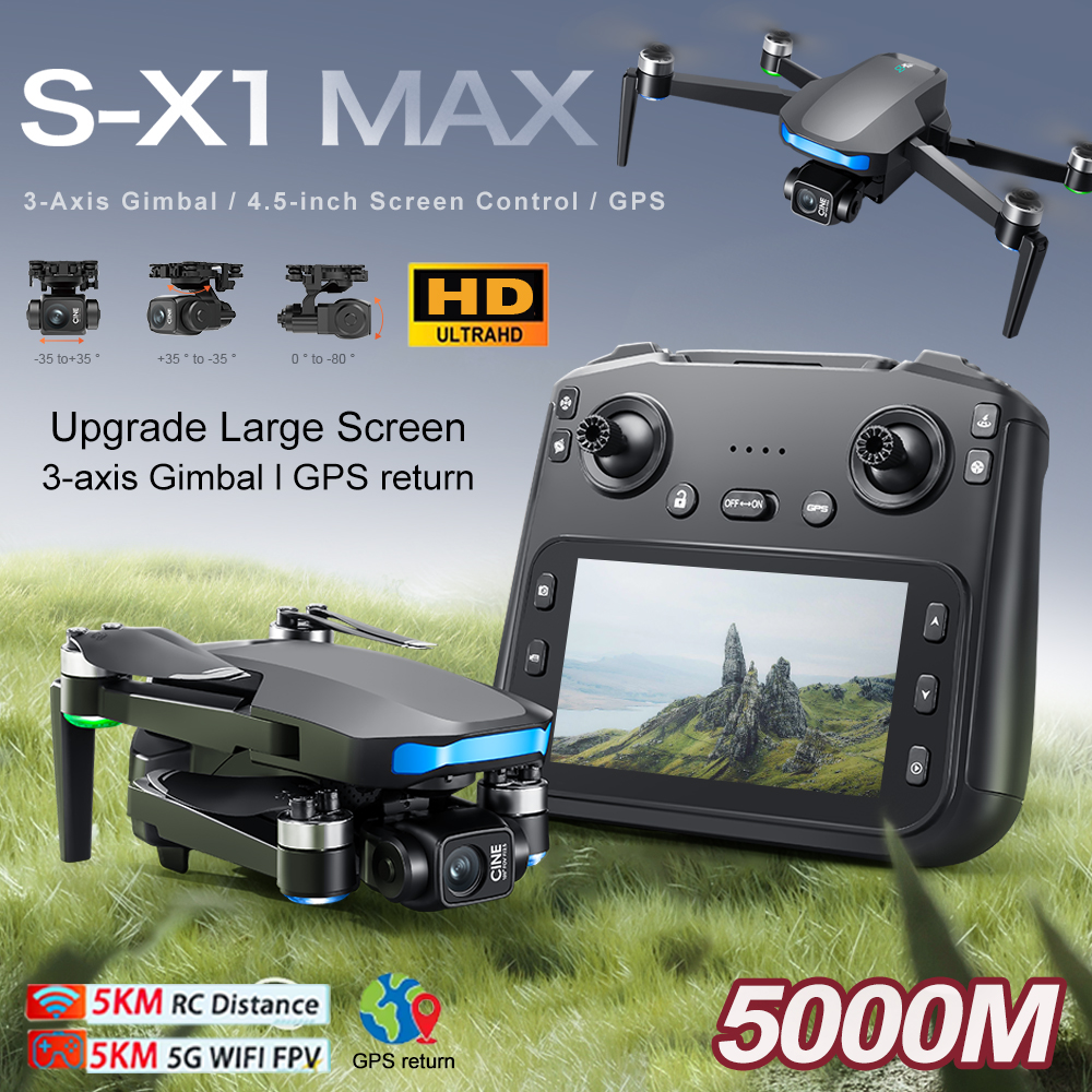 New S-X1 MAX Drone GPS 8K Prof - Drone Gimbal Mount reseña y precio