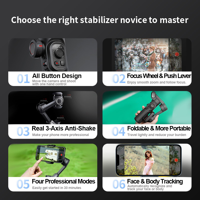 AOCHUAN 3-Axis Handheld Gimbal - Drone Gimbal For Gopro reseña y precio