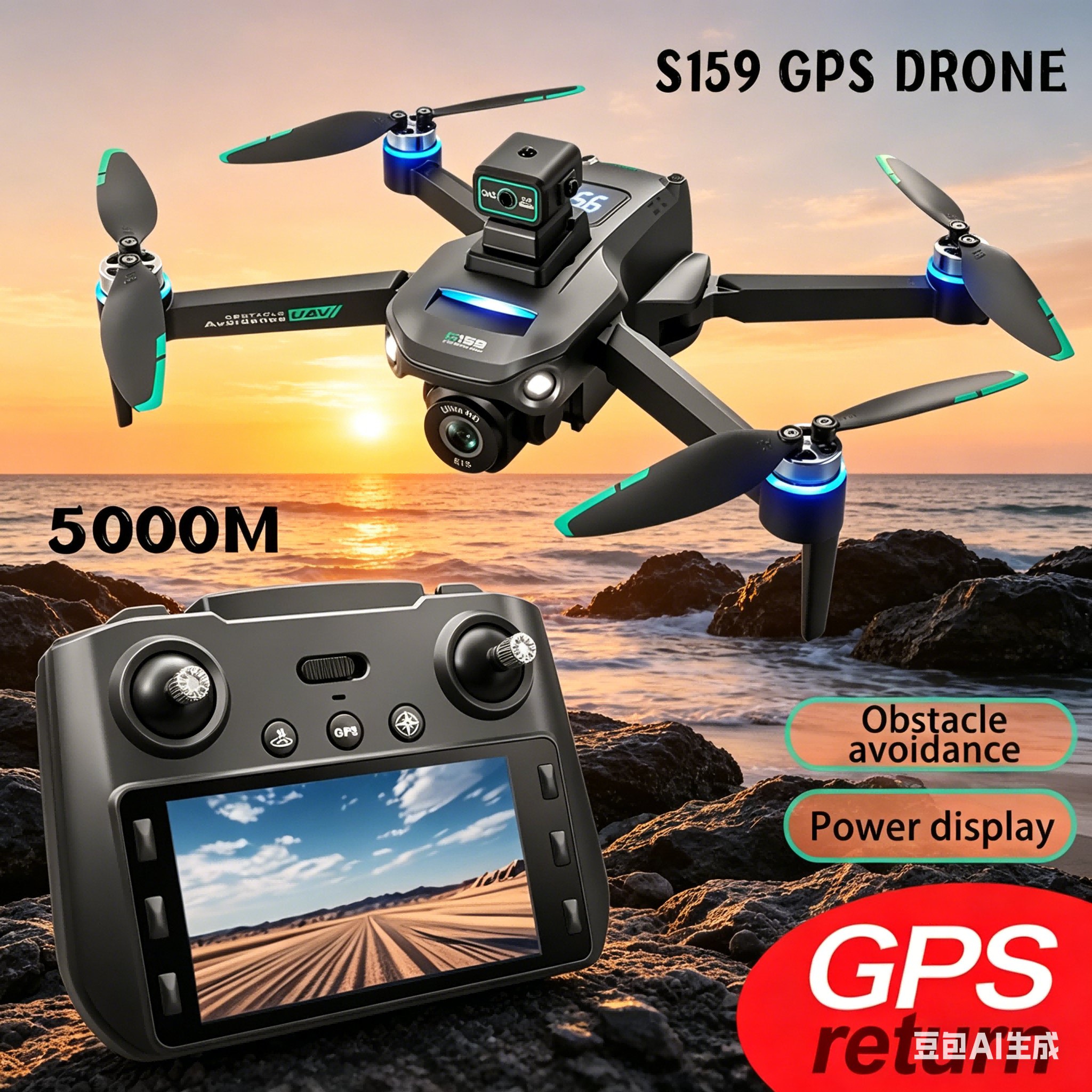 S159 GPS Drone 4K Profesional  - Drone Gimbal Brushless reseña y precio