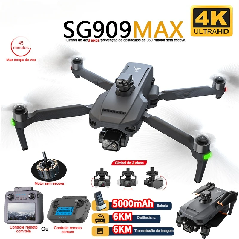ZLL SG909 SG909MAX Professiona - Drone Gimbal 3 Axis reseña y precio